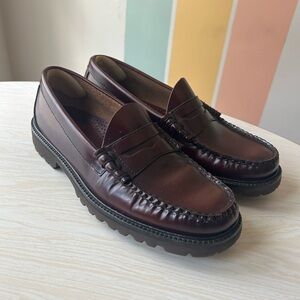MENS LARSON LUG BRUSH OFF WEEJUNS LOAFER WINE